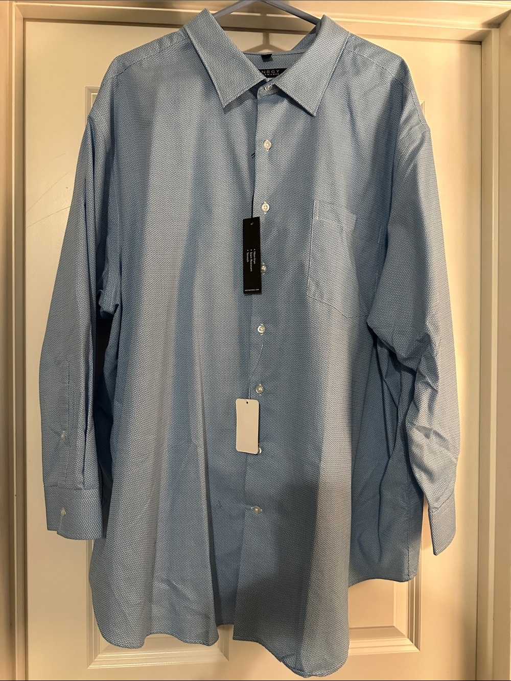 Light Blue Men's Dress Shirt - Synrgy Performance from DXL